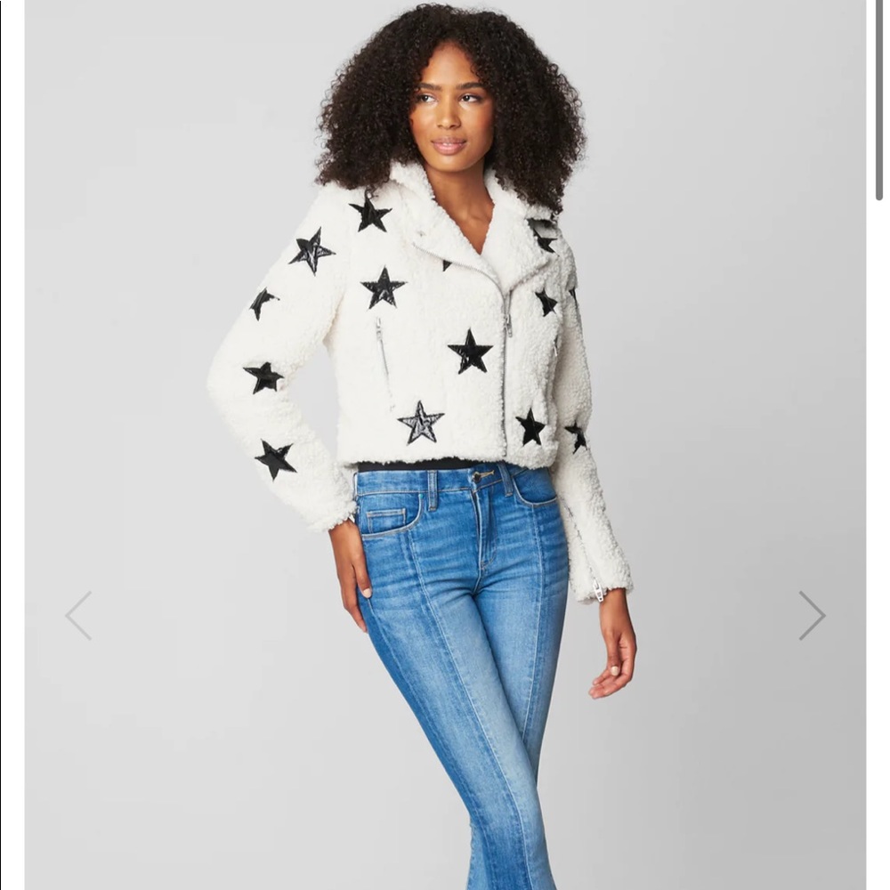 BlankNYC fuzzy star jacket